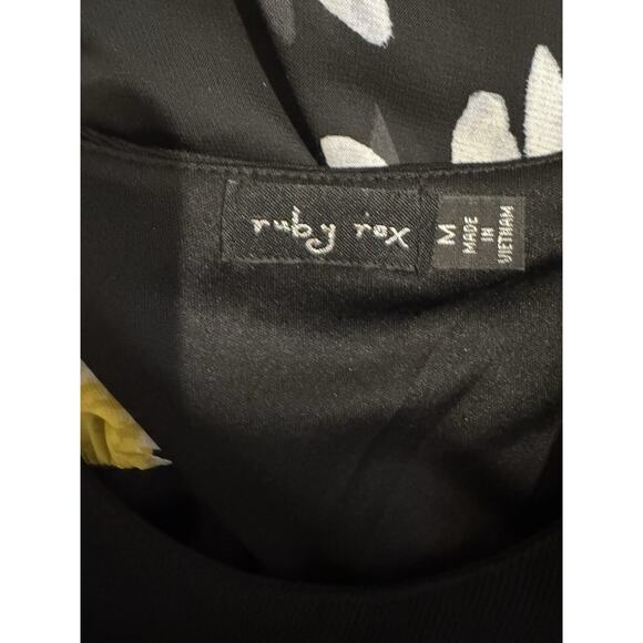 Ruby Rod Y2K Black Daisy Maxi Semi Sheer Cottagecore Coquette Beachy Dress M - Picture 3 of 12
